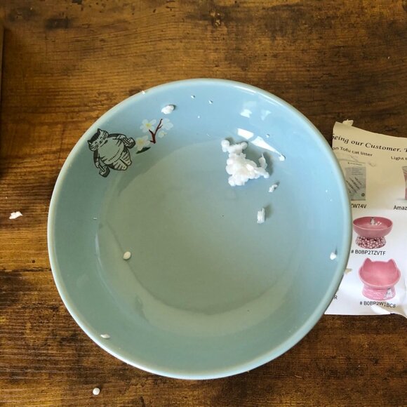 Beans Royale Cat Water Ceramic Elevated Bowl - Picture 2 of 5